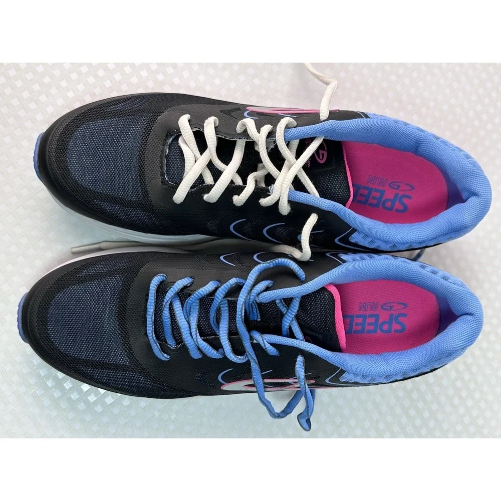 Champion C9 Speed Foam‎ Womens Size 10 Running Shoes Black Blue Pink Athletic